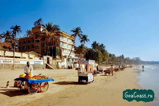 Пляж Ароссим в Гоа, Индия