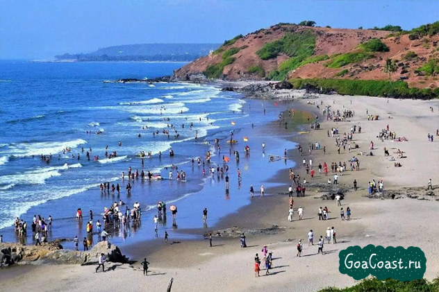 Пляж Чапора в Гоа, Индия