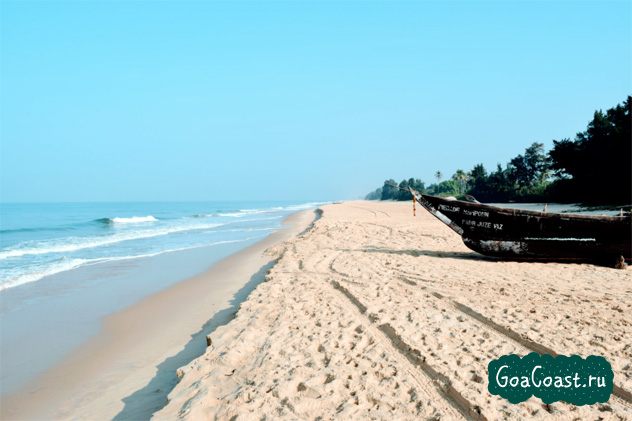 Пляж Кавелоссим в Гоа, Индия